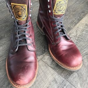 Cat Footwear Orson work boots - distressed oxblood - size 11